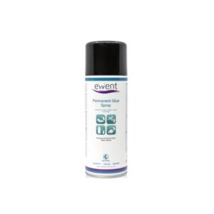 ewent spray de pegamento permanente secado rapido 395gr color transparente