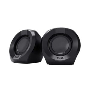 trust altavoces 2.0 usb 8w entrada y salida jack 3.5mm cable de 1.30m color negro