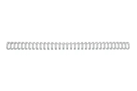 gbc wirebind pack de 100 alambres de encuadernacion 8mm para paso 3:1 redondo o cuadrado formato a4 para 34 orificios encuaderna hasta 70 hojas color plata