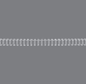 gbc wirebind pack de 100 alambres de encuadernacion 9.5mm para paso 3:1 redondo o cuadrado formato a4 para 34 orificios encuaderna hasta 70 hojas color blanco