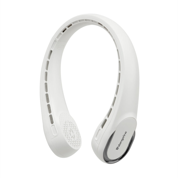 orbegozo nf 4500 ventilador de cuello refrescante motor dc 3 velocidades salida de aire 360 silencioso bateria de 3600mah color blanco