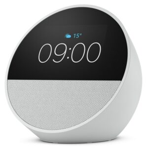 amazon echo spot altavoz y despertador inteligente sonido potente e intenso alexa color blanco