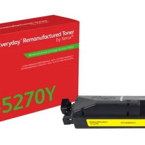 xerox everyday kyocera tk5270 amarillo cartucho de toner remanufacturado reemplaza 1t02tvanl0/tk5270y