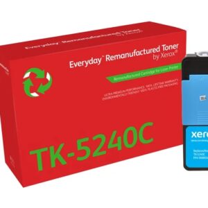 xerox everyday kyocera tk5240 cyan cartucho de toner remanufacturado reemplaza 1t02r7cnl0/tk5240c
