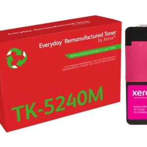xerox everyday kyocera tk5240 magenta cartucho de toner remanufacturado reemplaza 1t02r7bnl0/tk5240m