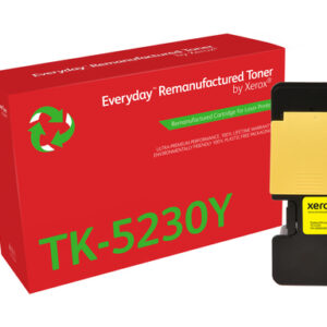 xerox everyday kyocera tk5220/tk5230 amarillo cartucho de toner remanufacturado reemplaza 1t02r9anl1/1t02r9anl0/tk5220y/tk5230y