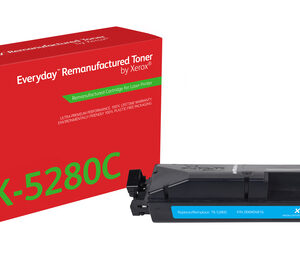 xerox everyday kyocera tk5280 cyan cartucho de toner remanufacturado reemplaza 1t02twcnl0/tk5280c