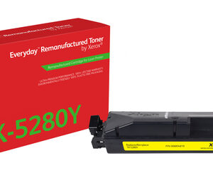 xerox everyday kyocera tk5280 amarillo cartucho de toner remanufacturado reemplaza 1t02twanl0/tk5280y