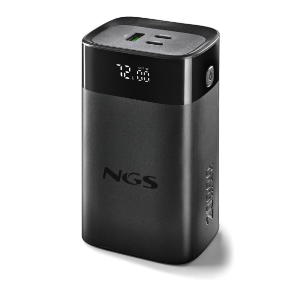 ngs twix20 powerbank 20000mah 65w pd y qc usb a, usb c color negro
