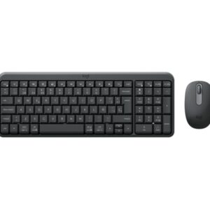 logitech mk250 compact bluetooth wireless combo pack inalambrico + raton uso ambidiestro indicadores led color negro