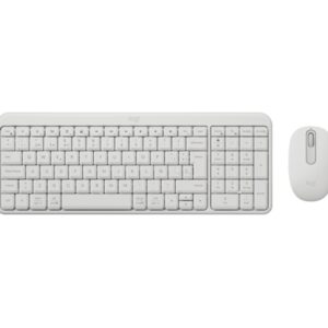 logitech mk250 compact bluetooth wireless combo pack inalambrico + raton uso ambidiestro indicadores led color blanco