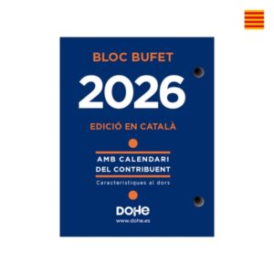 dohe bloque bufete anual en catalan 2 perforaciones calendario contribuyente planning mensual 640 paginas
