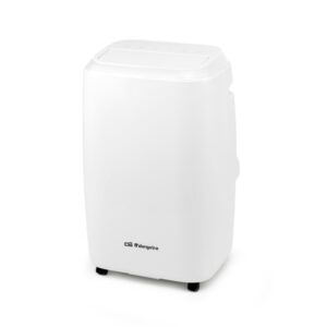 orbegozo adr 122 aire acondicionado portatil 3000 frigorias 1346w clase energetica a pantalla led frio, ventilacion y deshumidificacion modo noche mando a distancia funcion memoria ruedas pivotantes color blanco