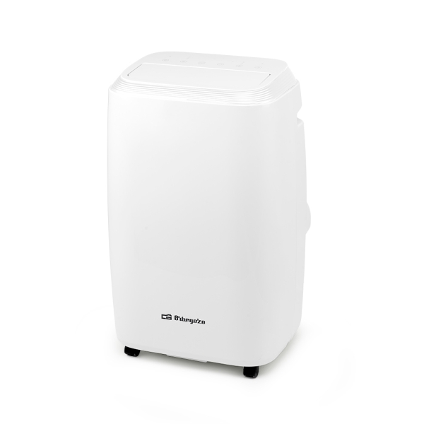 orbegozo adr 122 aire acondicionado portatil 3000 frigorias 1346w clase energetica a pantalla led frio, ventilacion y deshumidificacion modo noche mando a distancia funcion memoria ruedas pivotantes color blanco