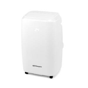 orbegozo adr 120 aire acondicionado portatil 3000 frigorias 1346w clase energetica a pantalla led frio, calor, ventilacion y deshumidificacion wifi compatible con asistentes de voz modo noche mando a distancia funcion memoria ruedas pivo