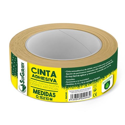 sungarden cinta adhesivapara instalacion de cesped artificial 0.05x10m