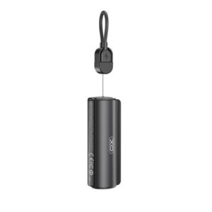 xo pr281 mini powerbank 5000mah usb c linterna color negro