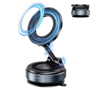 xo c169 soporte magnetico de coche para smartphones fijacion por vacio rotacion 360º brazo extensible multisuperficie boton de liberacion aro metalico incluido color negro