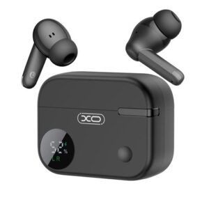 xo g34 auriculares bluetooth 5.4 tws cancelacion de ruido enc+anc caja con display lcd color negro
