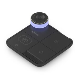 aisens cargador inalambrico 15w usb c protocolo qi moviles, apple watch y auriculares proteccion contra sobretension, sobretemperatura y sobrecorriente color negro