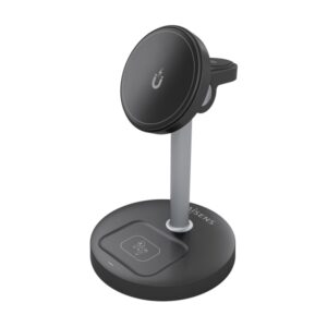 aisens cargador inalambrico 15w usb c protocolo qi2 moviles, apple watch y auriculares proteccion contra sobretension, sobretemperatura y sobrecorriente color negro