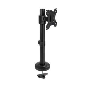 tooq soporte de mesa para monitor de 17" 32" altura, rotacion y giro regulables gestion de cables peso max 8kg vesa 100x100mm color negro