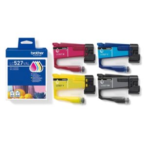 brother lc527 pack de 4 cartuchos de tinta originales lc527val