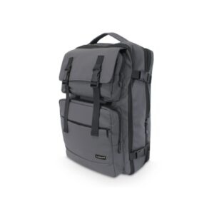 lagart mochila ejecutiva de viaje 25l extensible a 40l medidas 47x31x22cm poliester oxford 900d resistente al agua asa superior, correas ergonomicas compartimento para portatil compartimento especial para ropa con apertura total color gris