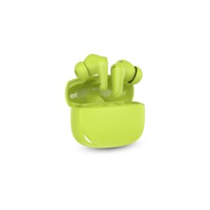 spc boost buds auriculares inalambricos true wireless cancelacion de ruido 4 microfonos control tactil google fast pair color verde lima