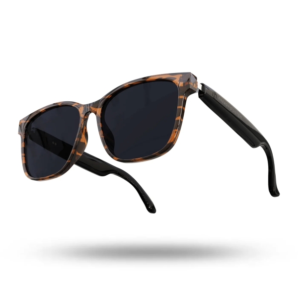 energy sistem urban music tortoise gafas bluetooth cristales polarizados con proteccion uv400 superior y anti luz azul reproduccion de musica microfono y asistente de voz ipx5 control tactil color caramelo/negro