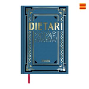 dohe dietario anual cuarto en catalan dia pagina fabricado en geltex con carton contracolado tamaño 15x21cm colores surtidos aleatorios