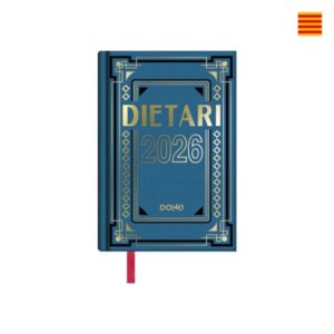 dohe dietario anual octavo en catalan dia pagina fabricado en geltex con carton contracolado tamaño 11.5x16.6cm colores surtidos aleatorios