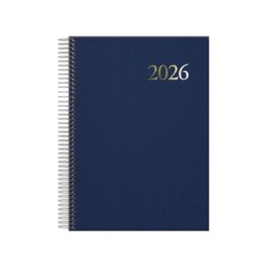 dohe segovia agenda anual espiral dia pagina sabado y domingo misma pagina tamaño 14x20cm color azul