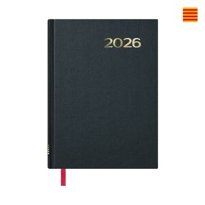 dohe sintex agenda anual en catalan dia pagina viernes, sabado y domingo misma pagina tamaño 14x20cm color negro