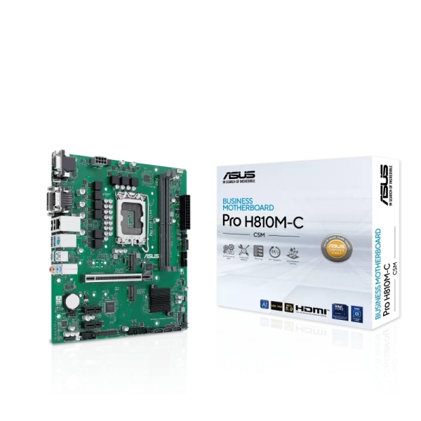 asus pro h810m c csm placa base 2x ddr5, m.2, pcie 4.0, sata iii, microatx