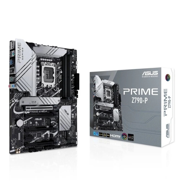 asus prime z790 p placa base intel 1700 hdmi, displayport, pcie 3.0, 4.0 y 5.0 m2, 4x sata iii, usb 2.0, 3.2, usb c, rj 45