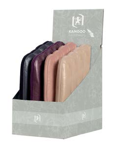 oxford kangoo expositor con 16 estuches kangoo piel fabricados en piel 100% goma kangoo para acoplar al cuaderno 4 colores surtidos
