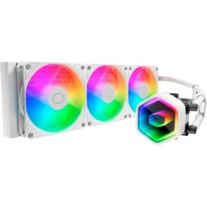 cooler master masterliquid 360 core ii kit de refrigeracion liquida argb tdp 280w compatibilidad universal color blanco