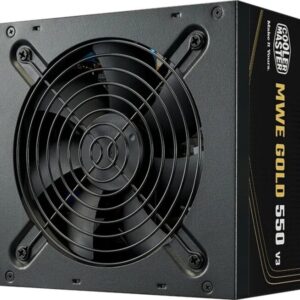 cooler master fuente de alimentacion 80 plus gold 550w atx 3.1 pfc activo ventilador 120mm