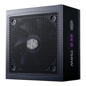 cooler master fuente de alimentacion 80 plus gold 750w atx 3.1 pfc activo full modular ventilador 120mm