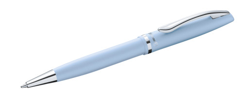 pelikan jazz pastel boligrafo con mecanismo de giro punta mediana cuerpo lacado recargable color azul pastel