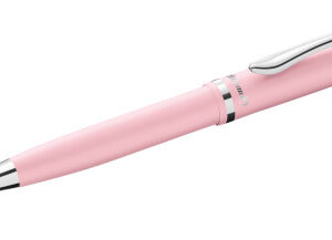 pelikan jazz pastel boligrafo con mecanismo de giro punta mediana cuerpo lacado recargable color rosa pastel
