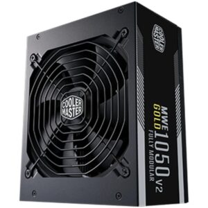 cooler master fuente de alimentacion 80 plus gold 1050w atx 3.1 pfc activo ventilador 120mm
