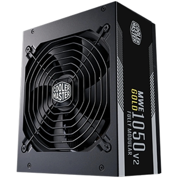cooler master fuente de alimentacion 80 plus gold 1050w atx 3.1 pfc activo ventilador 120mm