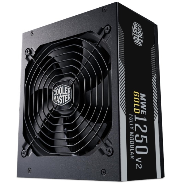 cooler master fuente de alimentacion 80 plus gold 1250w atx 3.1 pfc activo ventilador 120mm
