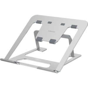 fellowes alumia elevador para portatil hasta 15" 6 ajustes de altura fabricado en aluminio base antideslizante color plata