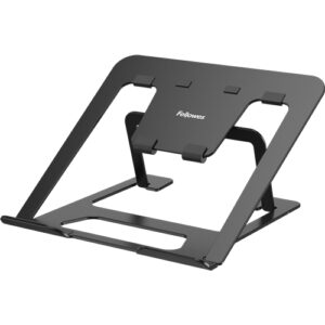 fellowes alumia elevador para portatil hasta 15" 6 ajustes de altura fabricado en aluminio base antideslizante color negro