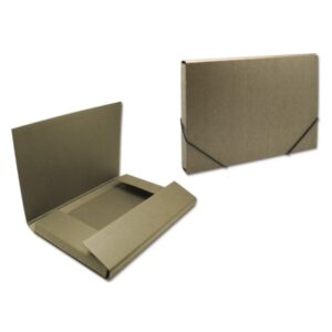 bismark carpeta para proyectos medidas 350x230x30mm fabricada en carton cierre con gomas color marron