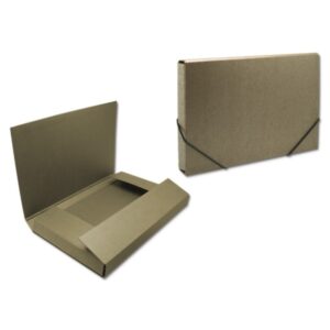 bismark carpeta para proyectos medidas 350x230x50mm fabricada en carton cierre con gomas color marron