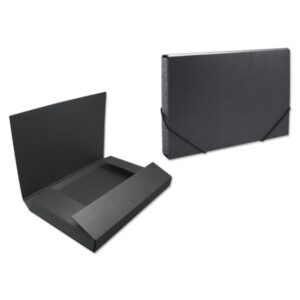 bismark carpeta para proyectos medidas 350x230x50mm fabricada en carton cierre con gomas color negro